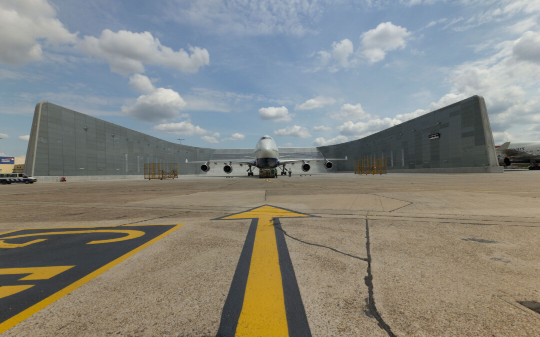 Umzäunungen und Barrieren für Triebwerksprobeläufe am Boden